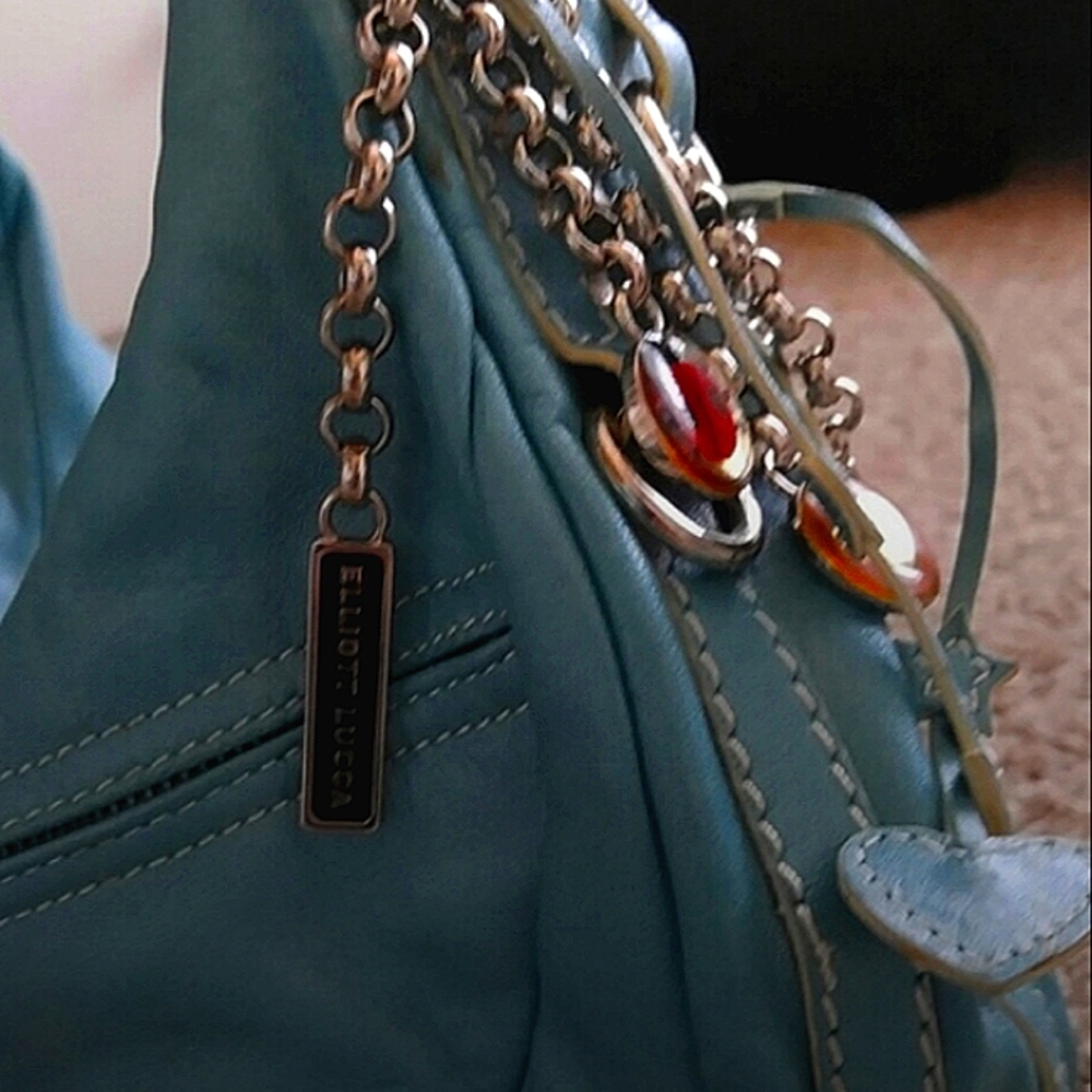 Elliott Lucca hobo 💋💞girly hobo purse bag with charms